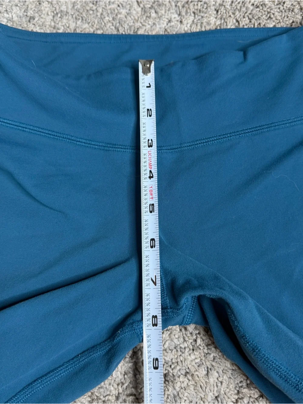 Alo Yoga Coast Leggings XS Teal stirrup mid rise athletic mesh workout gym yoga